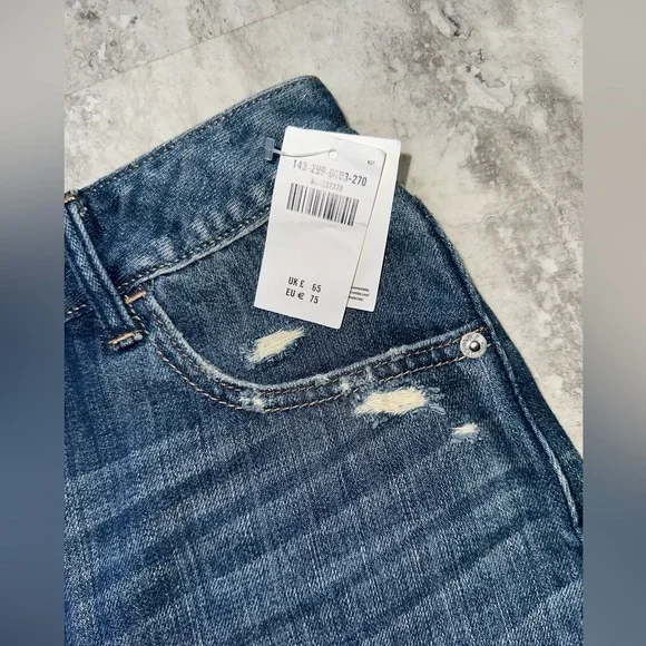 Abercrombie & Fitch Blue and Gold Mini Skirt Casual - Picture 3 of 5